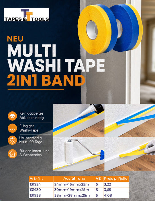 MULTI Washi Tape 2-in-1 – weniger Aufwand, präzise Ergebnisse